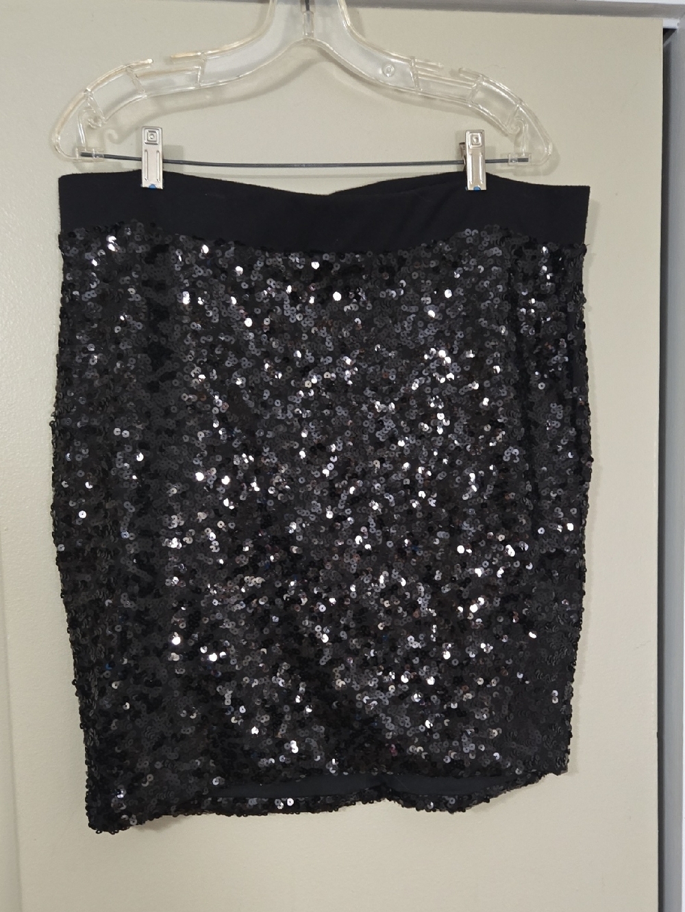 torrid Black Sequin Pencil Skirt Size Torrid 2